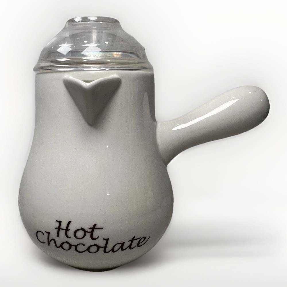 Williams-Sonoma Ceramic Hot Chocolate Pot w/ Box No Frother
